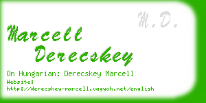 marcell derecskey business card